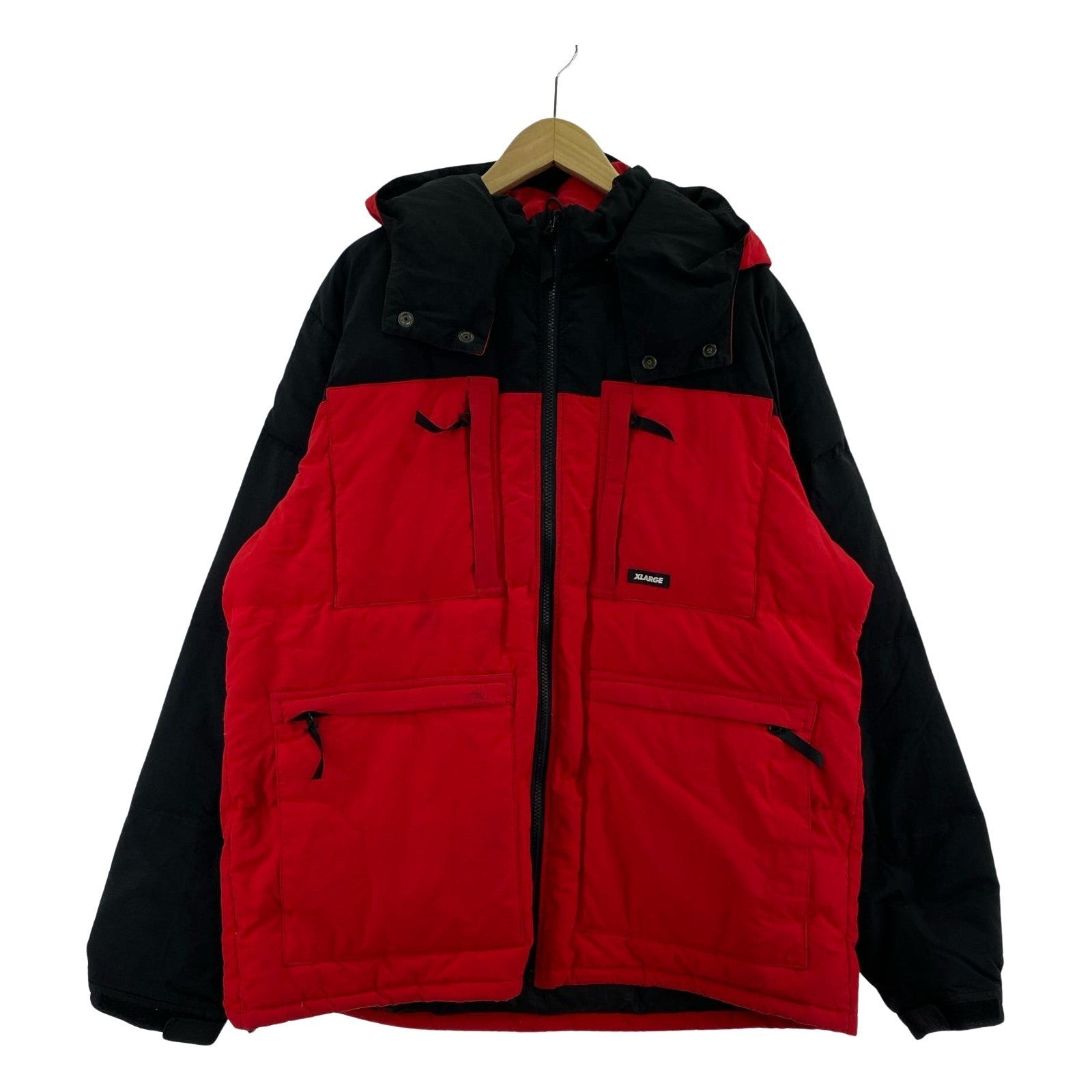 ダウンジャケット HOODED FRONT POCKET DOWN JACKET