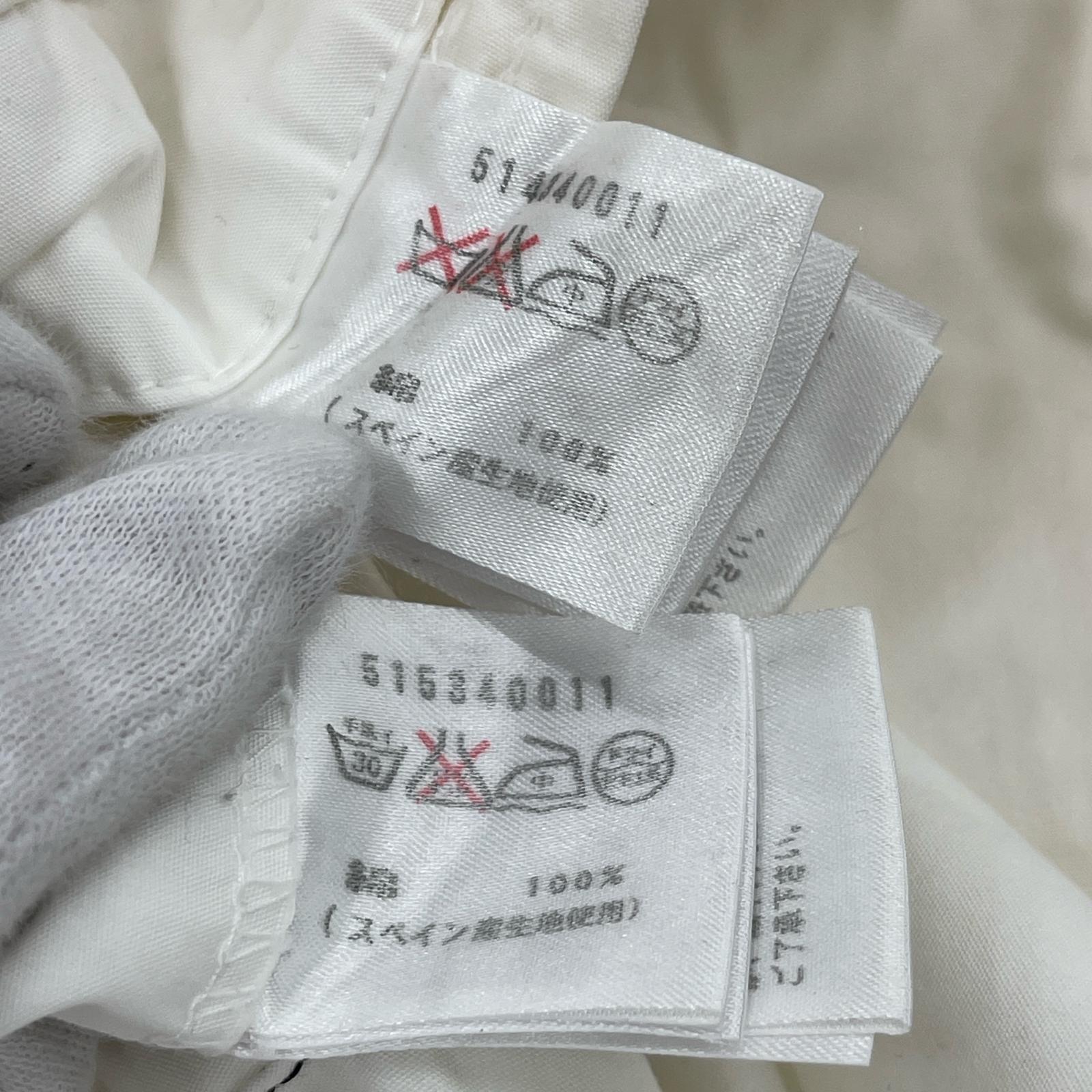 テーラードジャケット 刺繍 セットアップ LL ホワイト