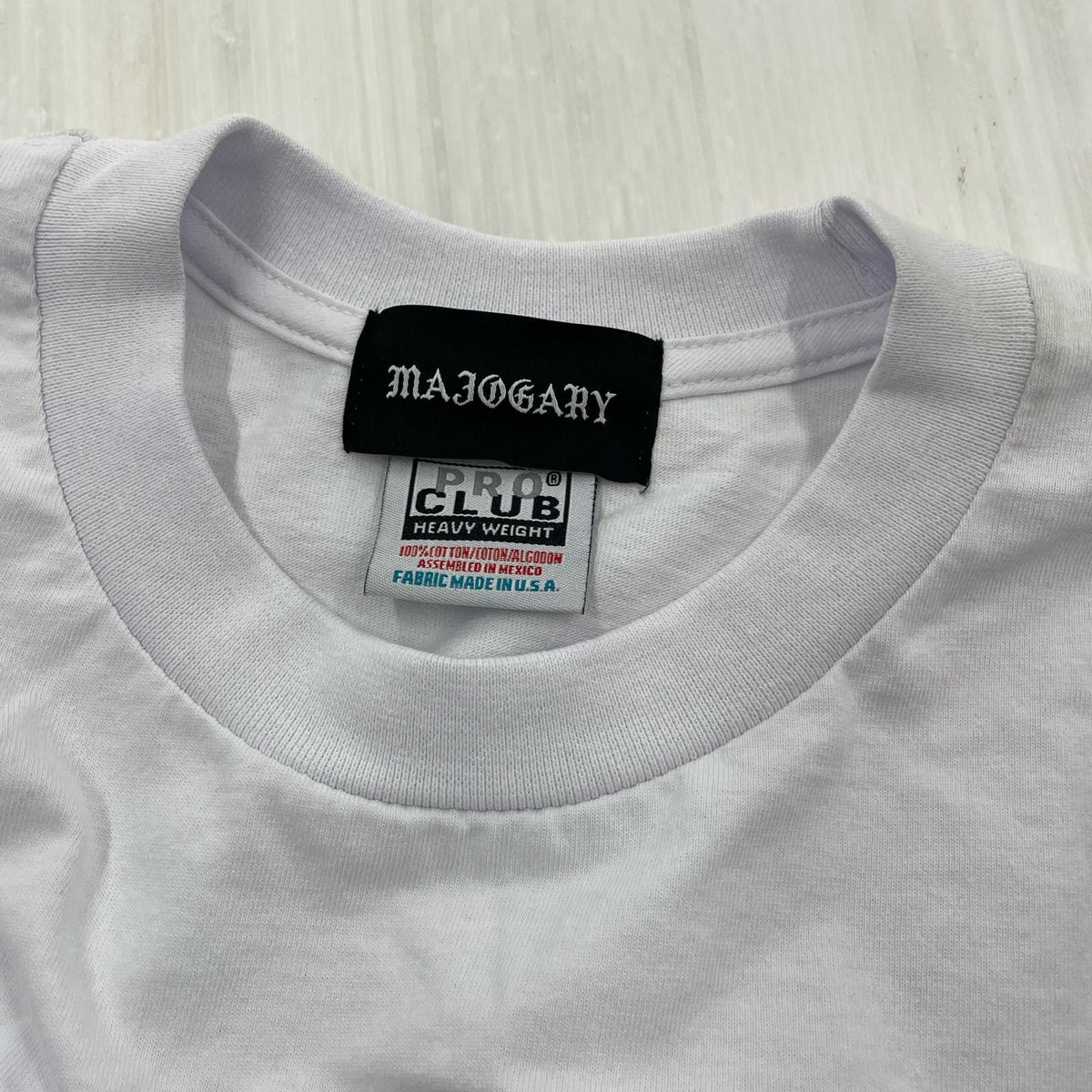 半袖Tシャツ MAJOGARY PROCLUB ホワイト ホワイト