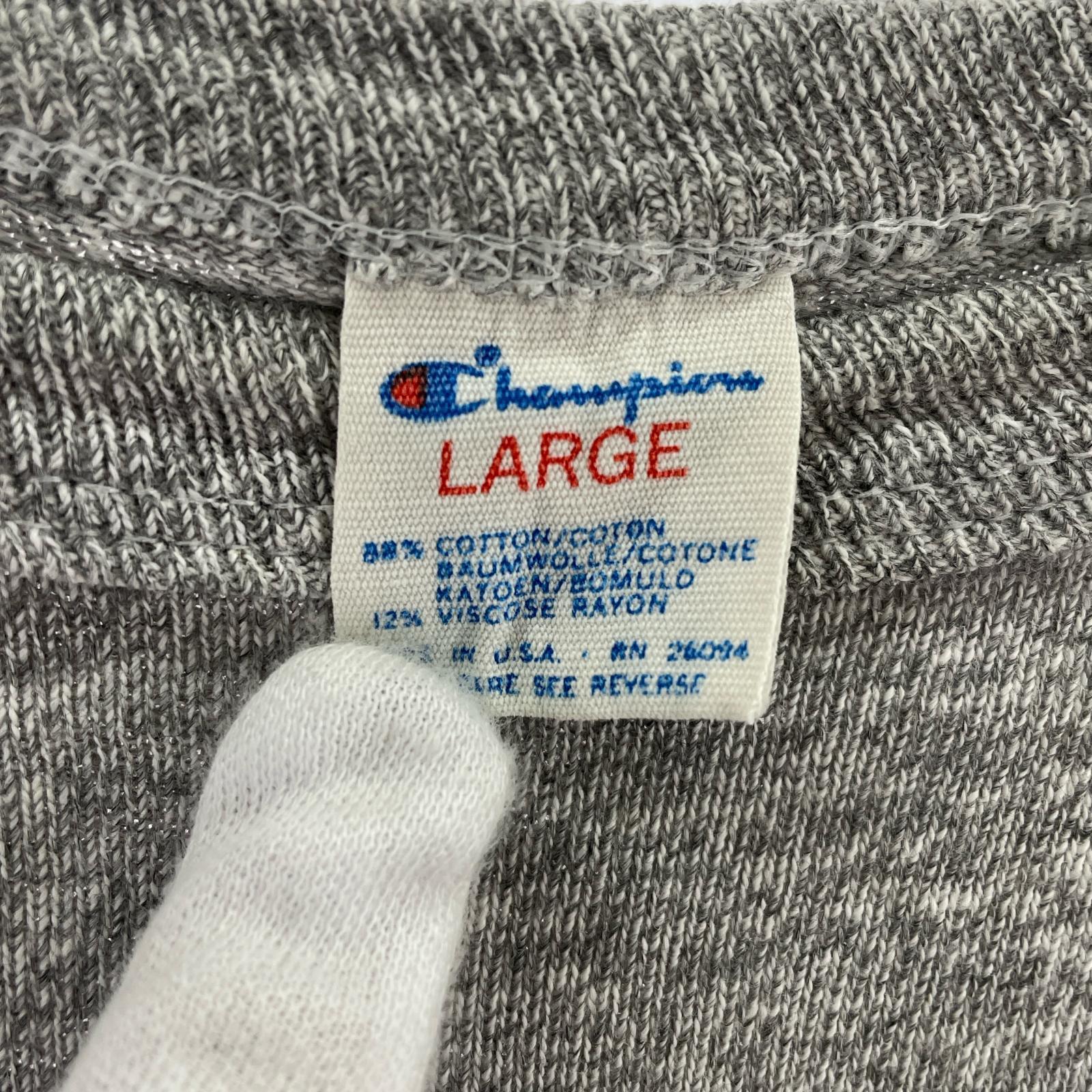 半袖Tシャツ 80s プリントTee(L)グレー USA製 L グレー