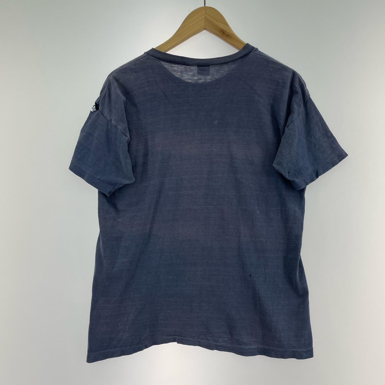半袖Tシャツ 70s VIKINGSプリントTee(L)USA製 ネイビー L ネイビー