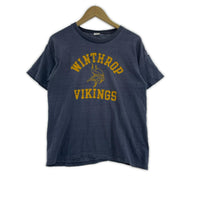 半袖Tシャツ 70s VIKINGSプリントTee(L)USA製 ネイビー L ネイビー