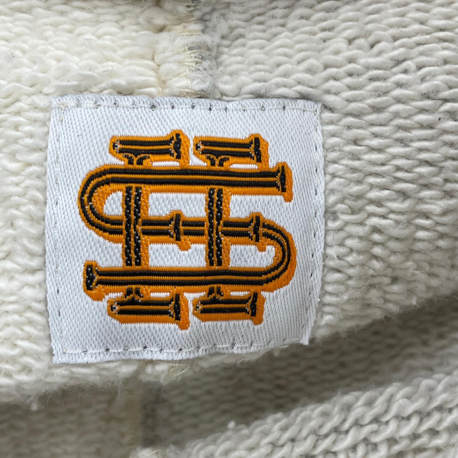 パーカー SEE SEE 裏起毛 灰白
