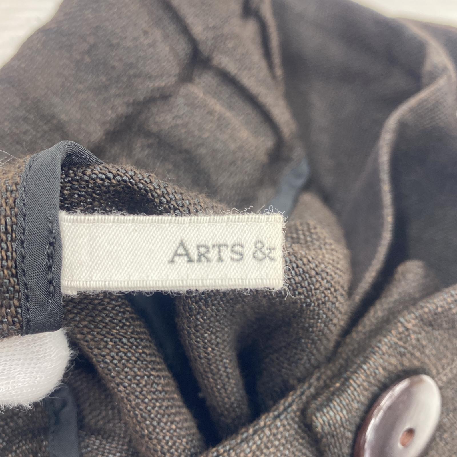 その他ボトムス ARTS&SCIENCE/シルクリネンタックパンツ/1 ブラウン
