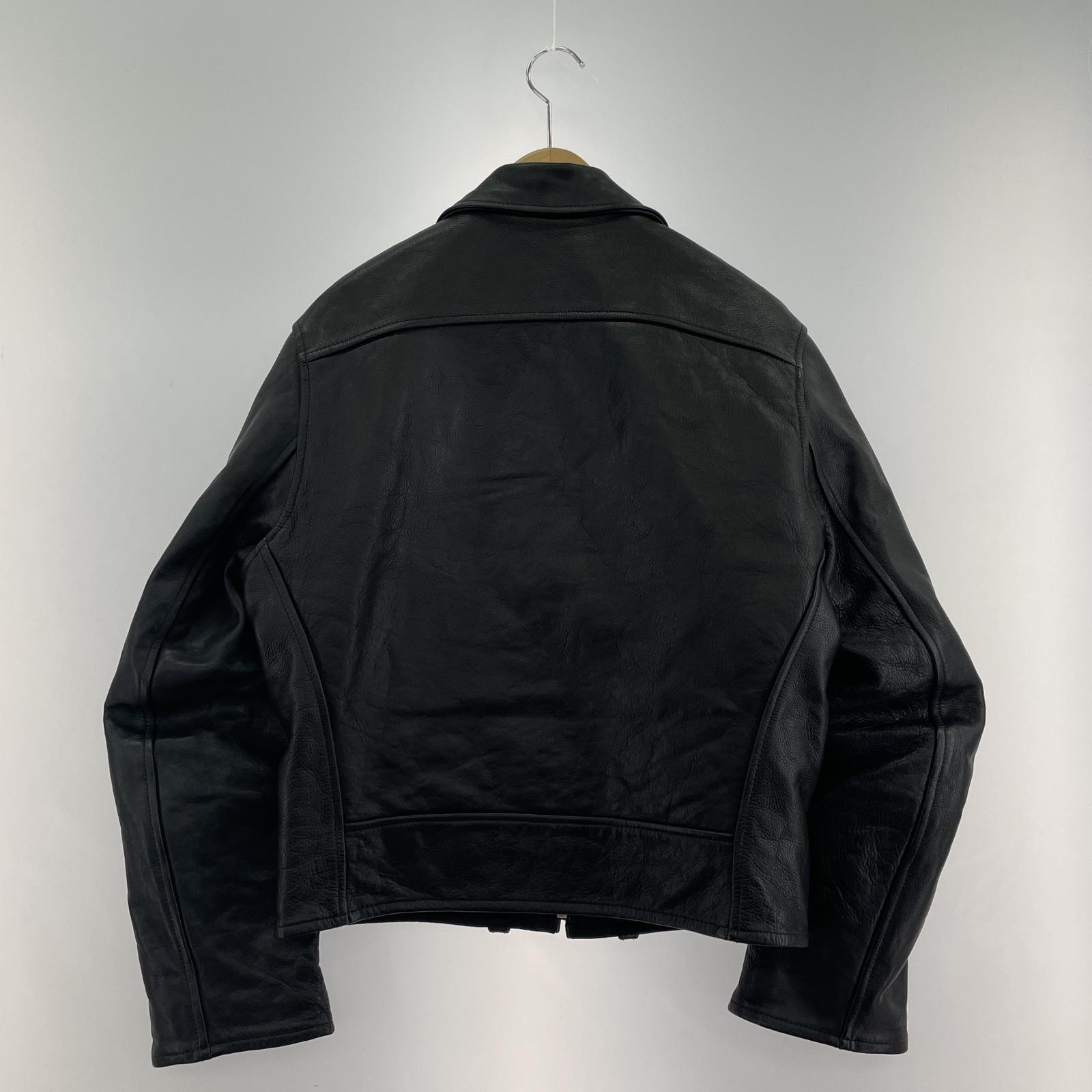 レザージャケット NEON LEATHER GARMENT シドジャン ブラック