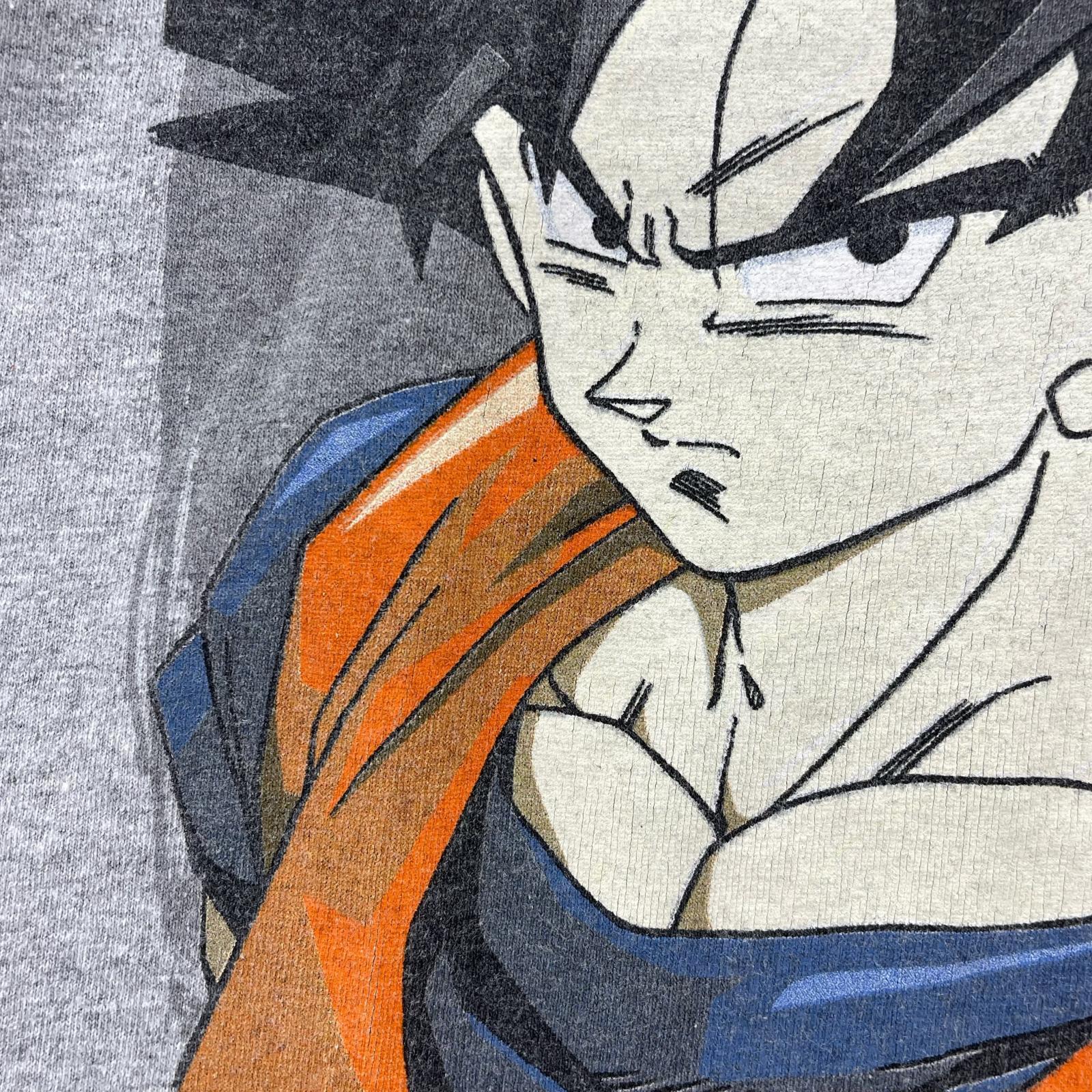 半袖Tシャツ 00s DRAGONBALL Z 悟空 ベジータ(-) グレー