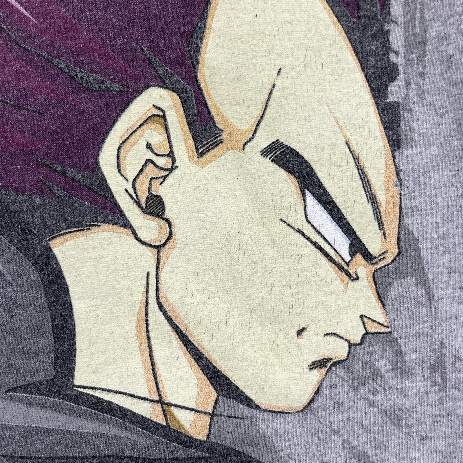 半袖Tシャツ 00s DRAGONBALL Z 悟空 ベジータ(-) グレー