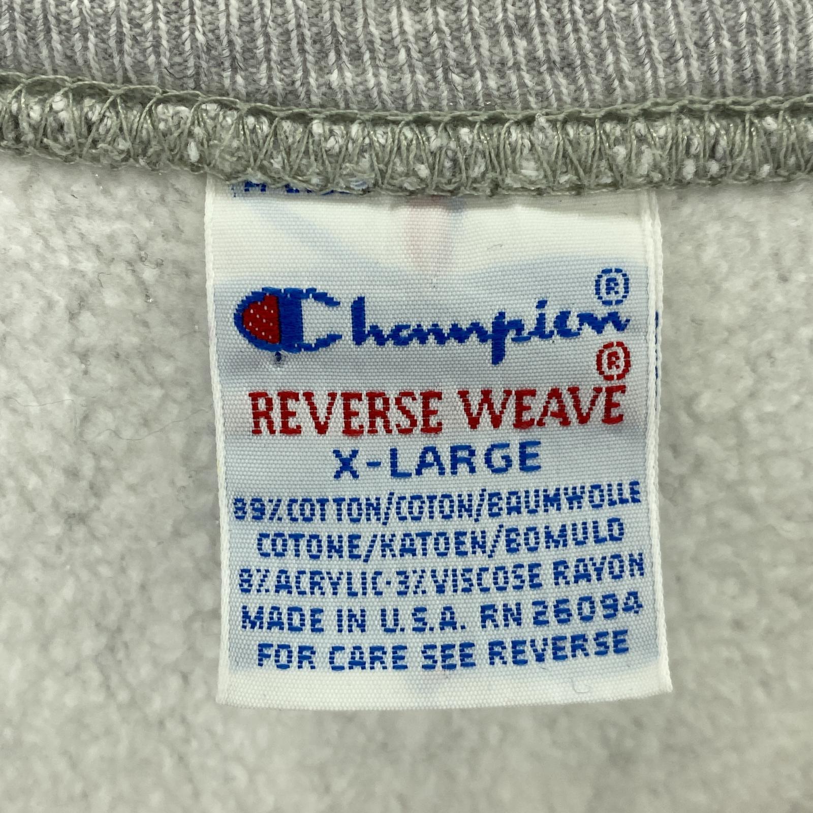 スウェット 90s REVERSE WEAVE XL グレー