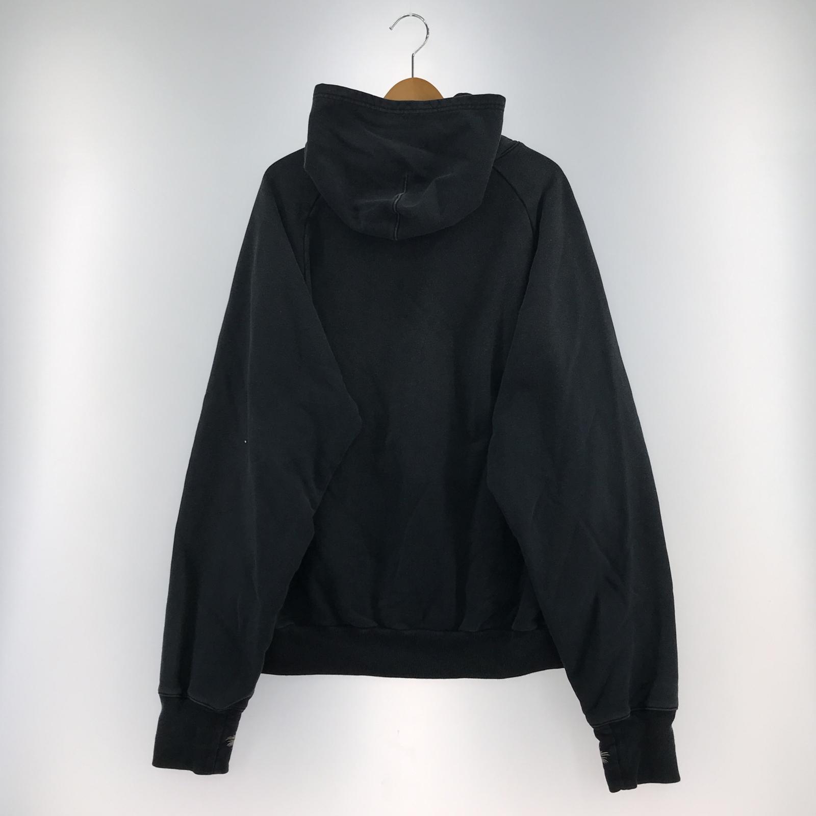 パーカー 24AW プリントプルオーバーパーカー 4 4 ブラック