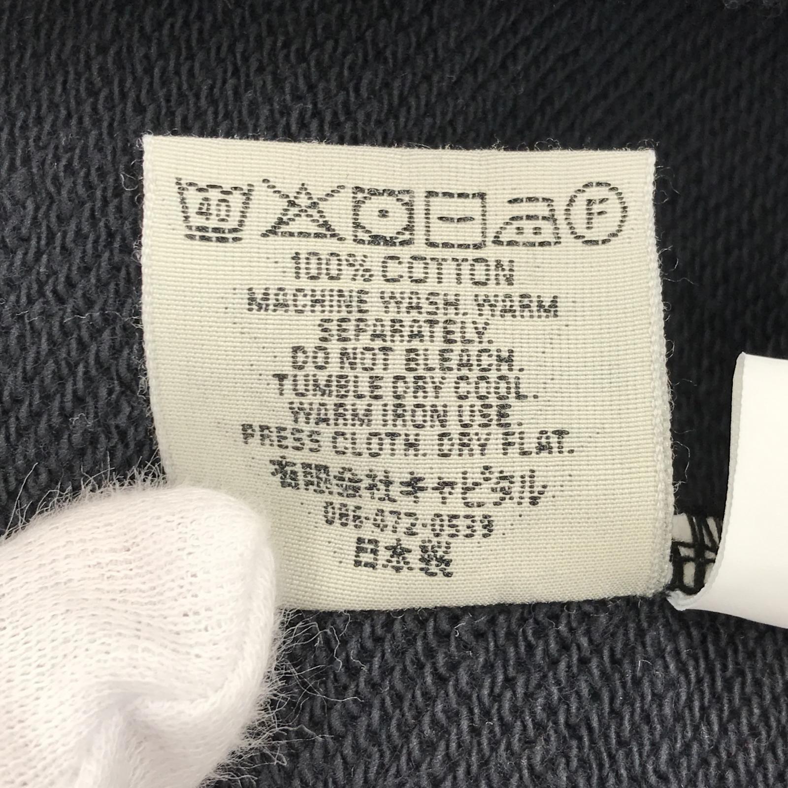 パーカー 24AW プリントプルオーバーパーカー 4 4 ブラック