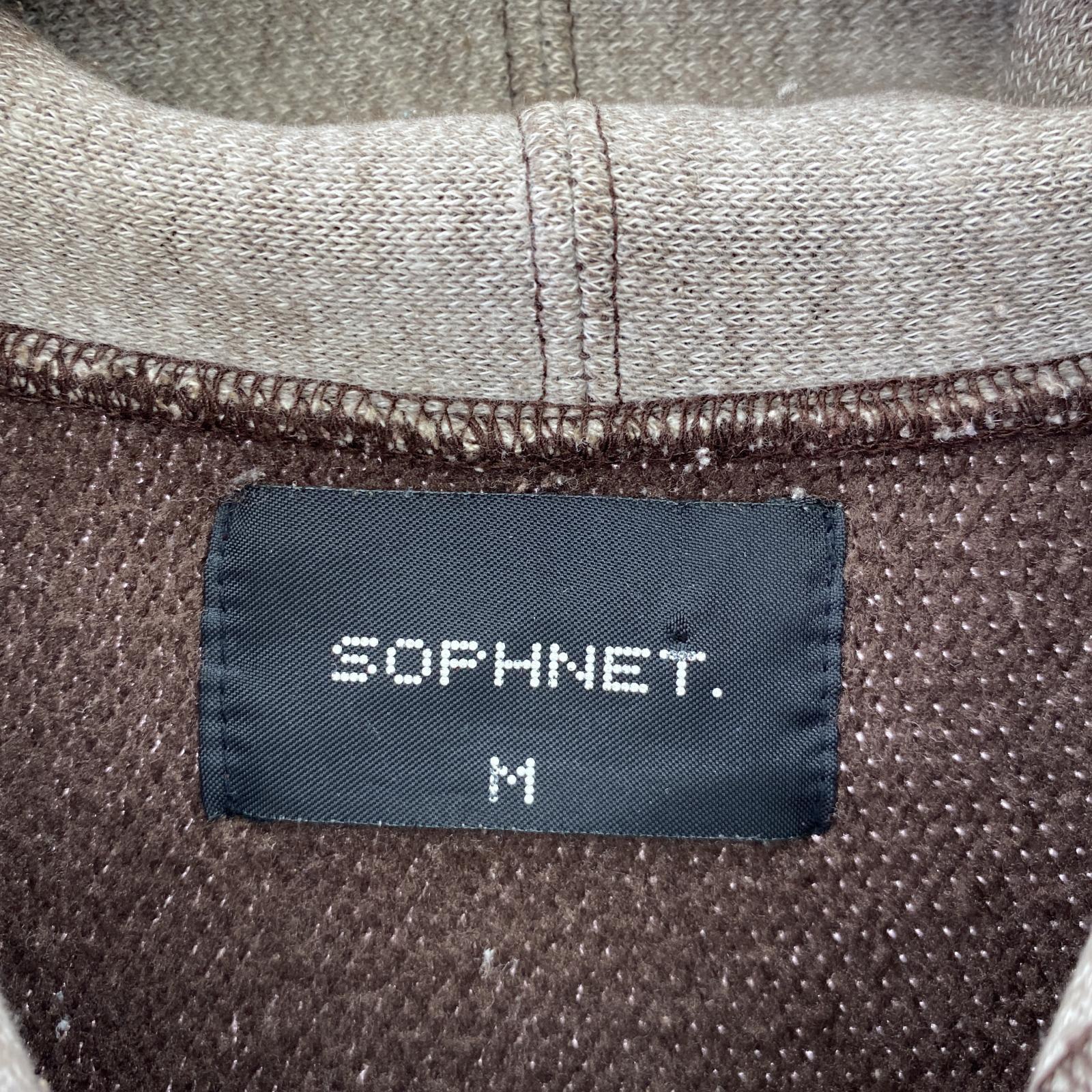 パーカー SOPHNET. パーカー(ジップアップ) M ブラウン