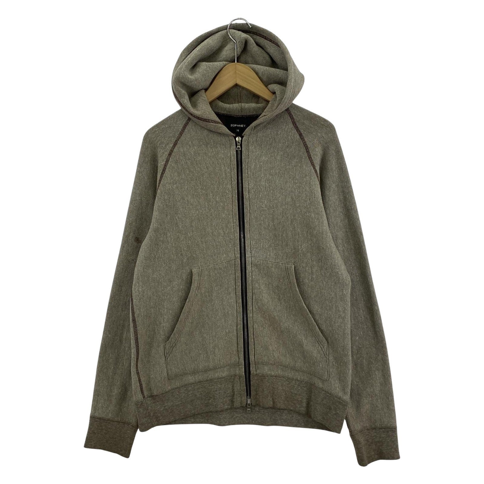 パーカー SOPHNET. パーカー(ジップアップ) M ブラウン