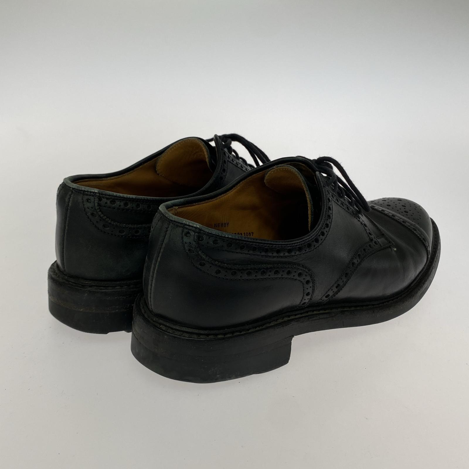 シューズ NEWBY ウィングチップ レザーシューズ 6 BLK ブラック