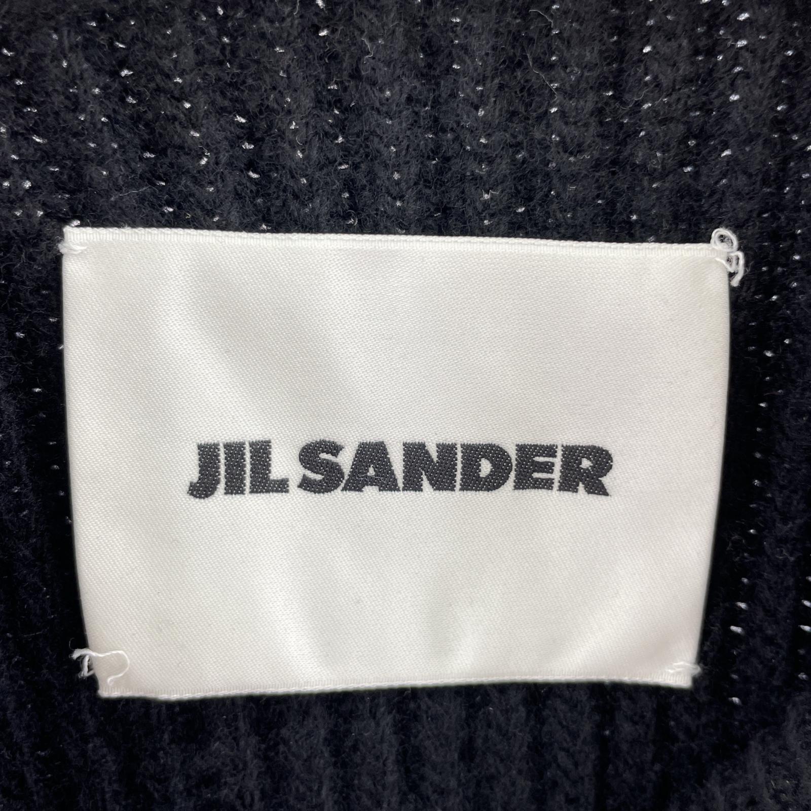 ニット JIL SANDER 20AW SWEATER HN LS デザインニット 44 ブラック JSMR751008 MRY21048 44 ブラック