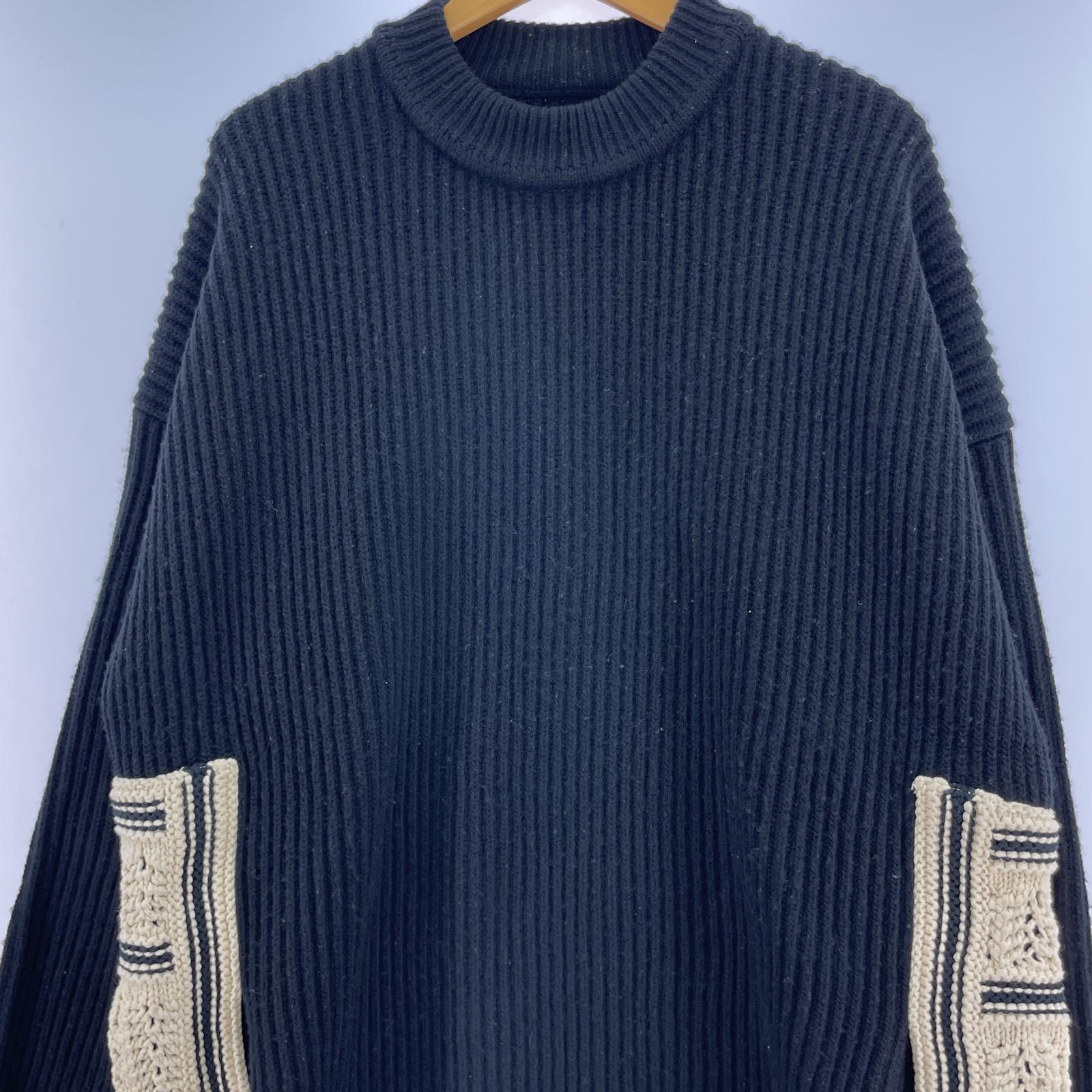 ニット JIL SANDER 20AW SWEATER HN LS デザインニット 44 ブラック JSMR751008 MRY21048 44 ブラック