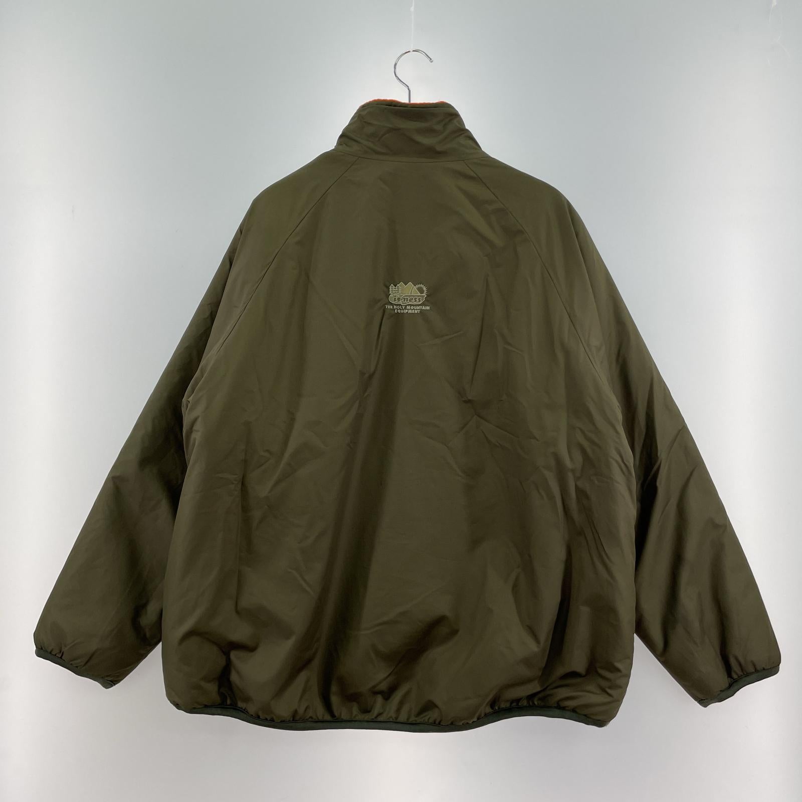 ブルゾン is-ness×1LDK REVERSIBLE FLEECE JACKET リバーシブルフリースジャケット - オレンジ×オリーブ M