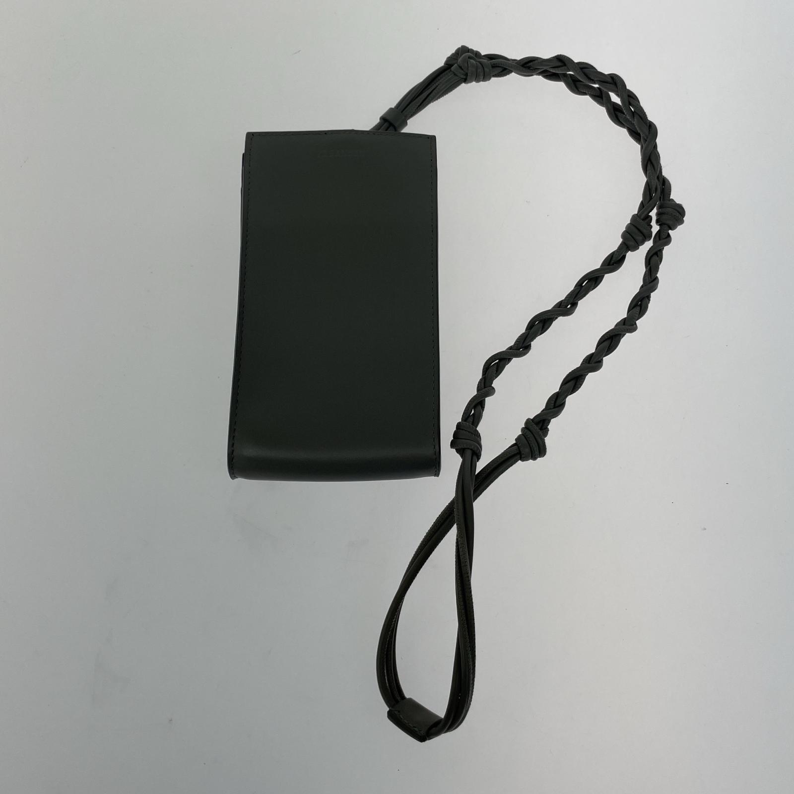 その他バッグ JIL SANDER TANGLE PHONE CASE ショルダー フォンポーチ グレー