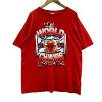 半袖Tシャツ BULLS 92 赤 XL ワールドチャンピオン レッド