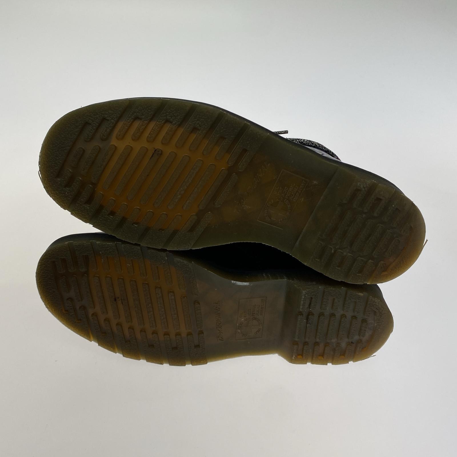 ブーツ NEEDLES STRIPE 8 EYE BOOT UK9 26.5cm (US8 1/2 UK8 EU43) ブラック