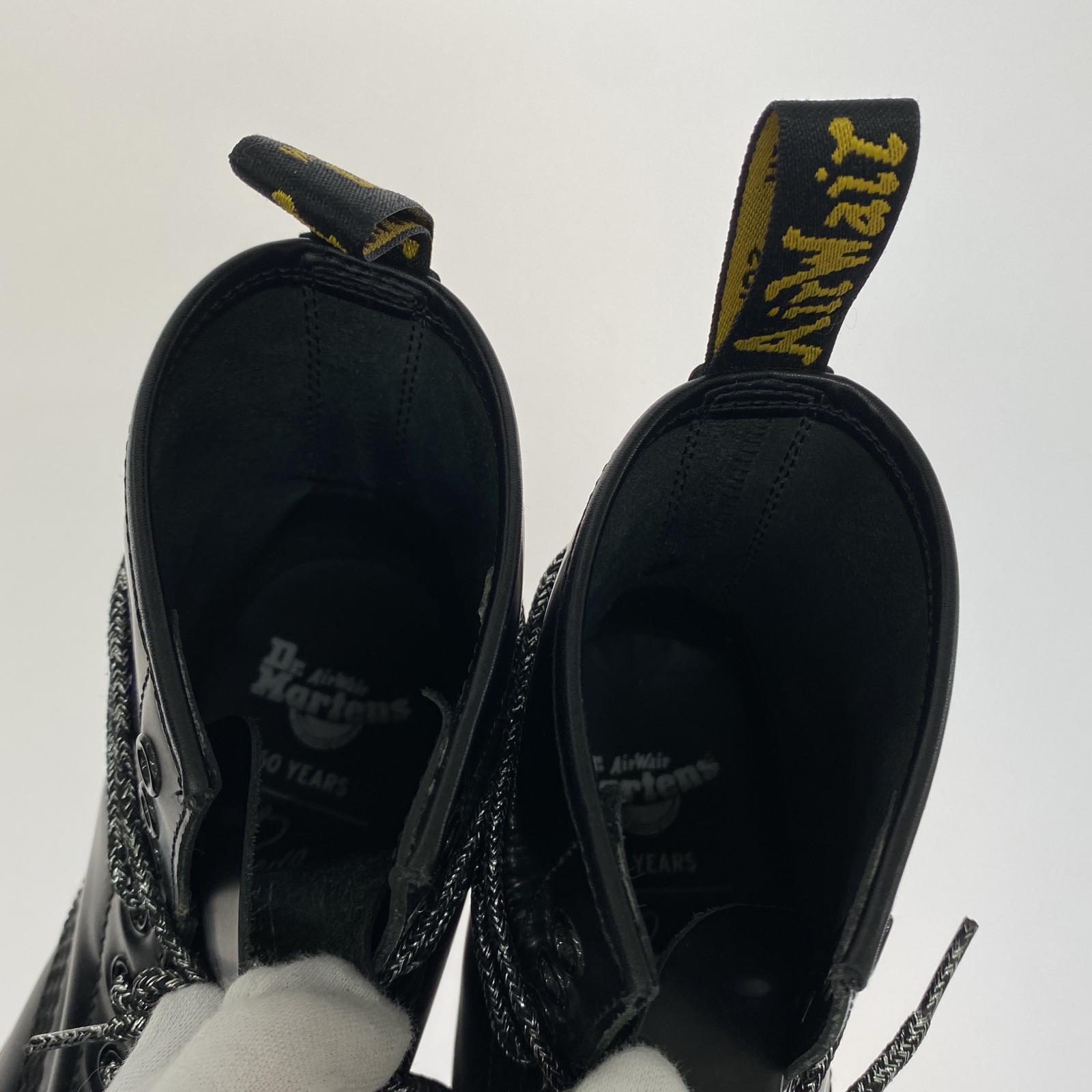 ブーツ NEEDLES STRIPE 8 EYE BOOT UK9 26.5cm (US8 1/2 UK8 EU43) ブラック