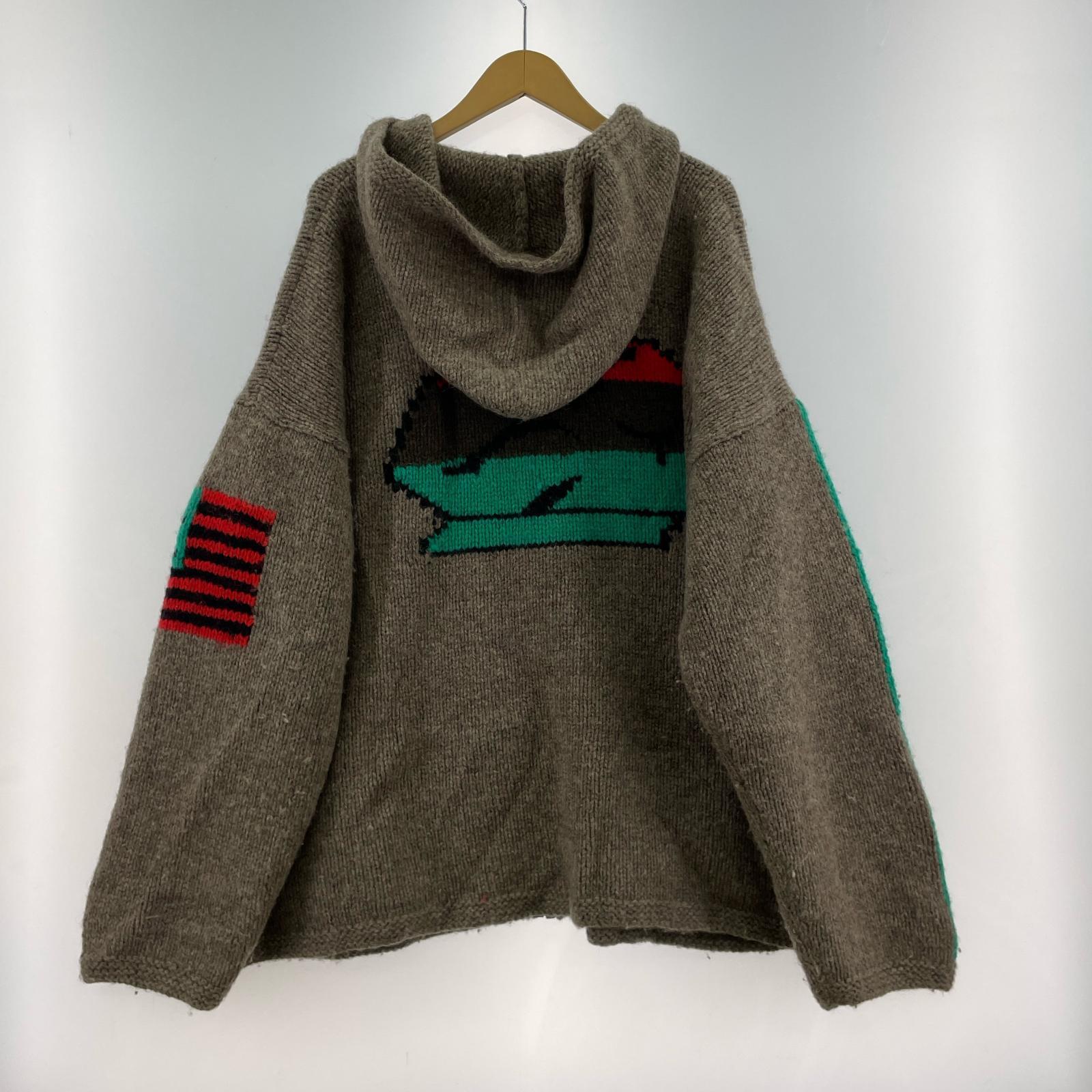 ジャケット ×DENIM TEAS ジップニットパーカー XL BEG