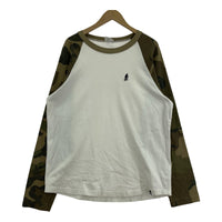 長袖Tシャツ 袖迷彩(XL)