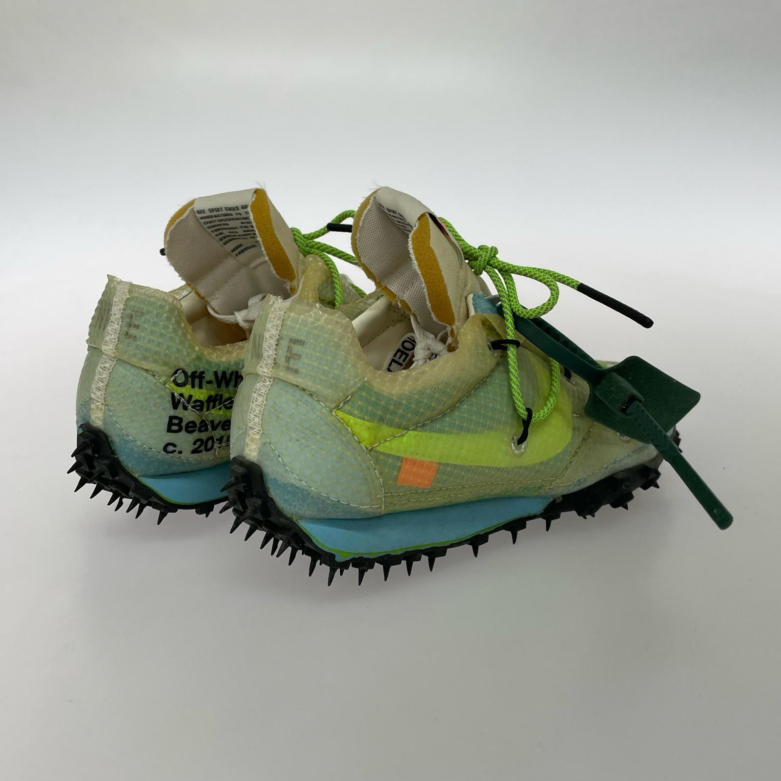 スニーカー ×Off-White WMNS Waffle Racer Vivid Sky 23.5cm (US5 1/2 UK5 EU37) グリーン