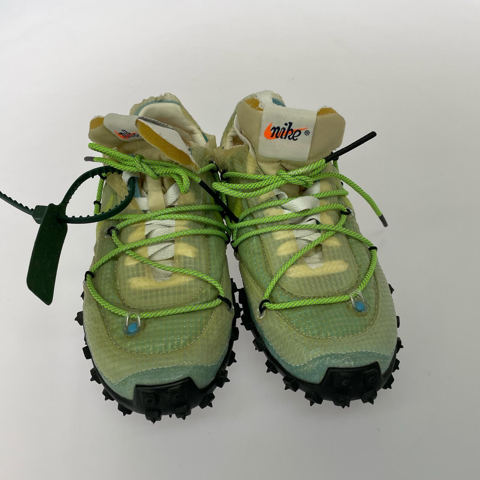 スニーカー ×Off-White WMNS Waffle Racer Vivid Sky 23.5cm (US5 1/2 UK5 EU37) グリーン