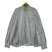 長袖Tシャツ 77CIRCA 再構築 ストライプシャツ ブルー
