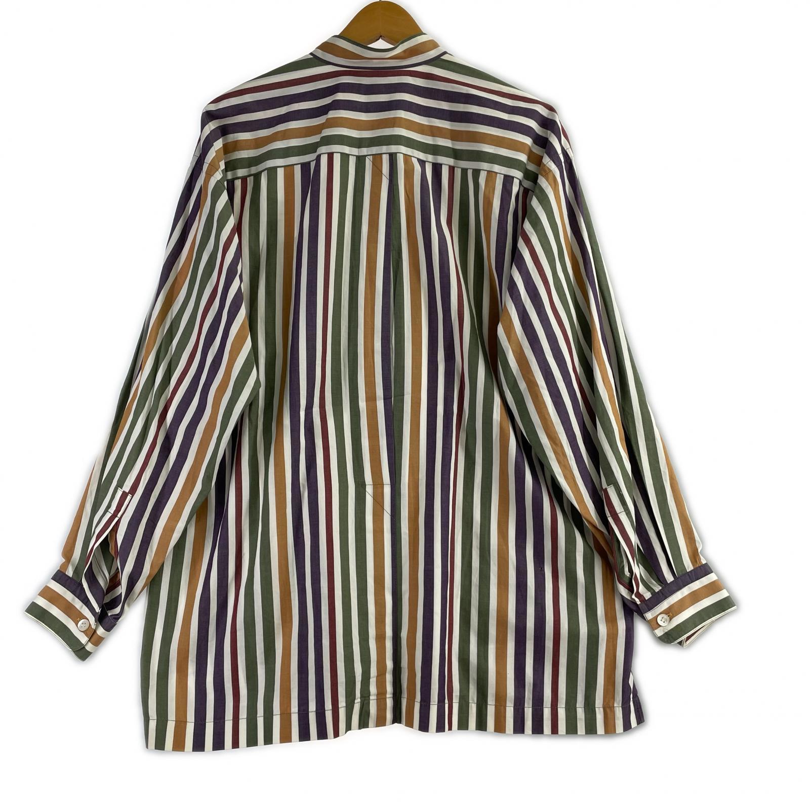 長袖シャツ im MIYAKE DESIGN STUDIO マルチストライプシャツ M マルチカラー