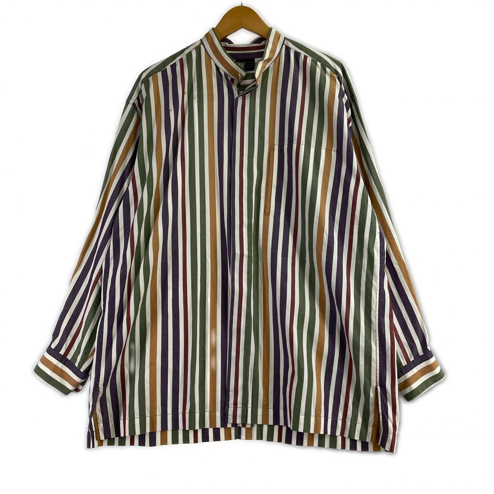 長袖シャツ im MIYAKE DESIGN STUDIO マルチストライプシャツ M マルチカラー