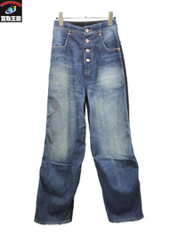 デニムパンツ 21aw デニム切替パンツ size36