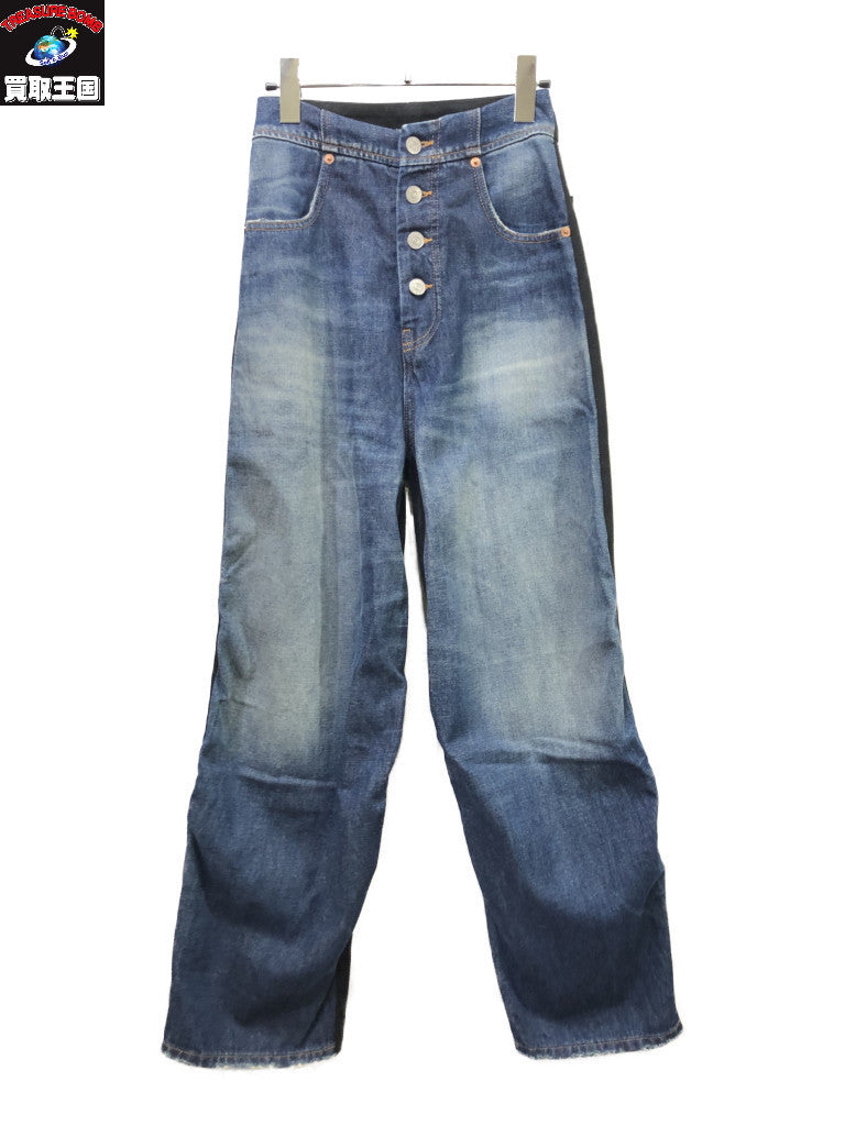 デニムパンツ 21aw デニム切替パンツ size36