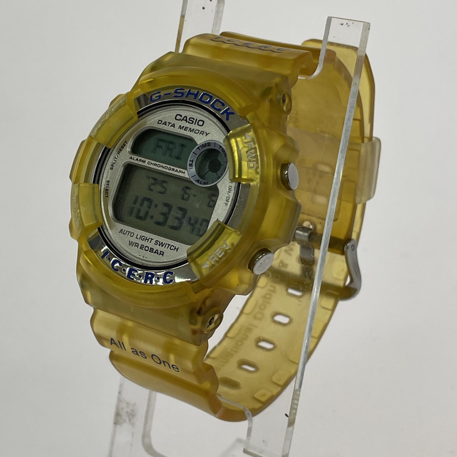 腕時計 デジタル スケルトン イルクジ 黄 DW-9200K