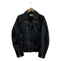 レザージャケット COWHIDE Wライダースジャケット ブラック