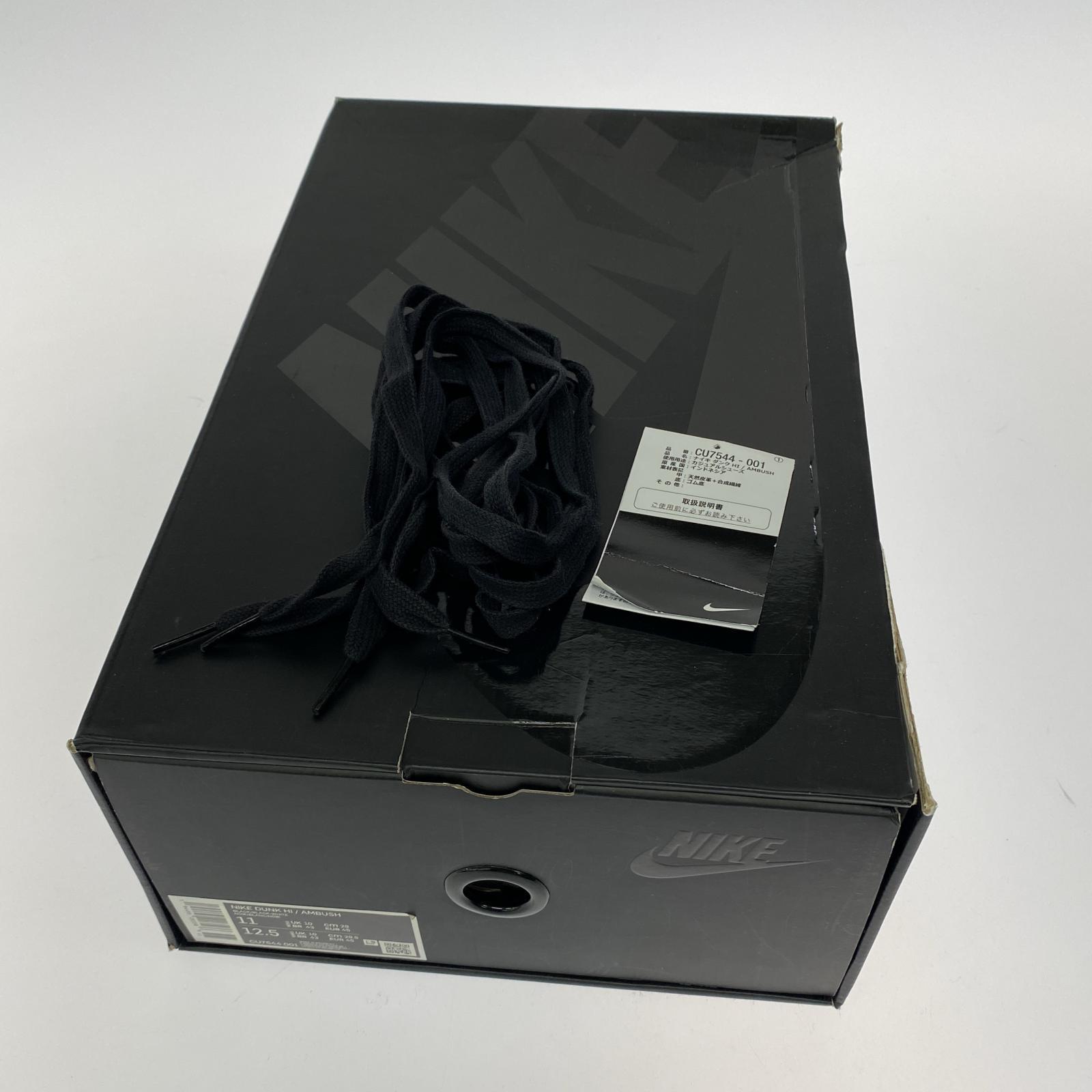 スニーカー AMBUSH DUNK HI size29 CU7544-001 29cm (US11 UK10 1/2 EU48) ブラック