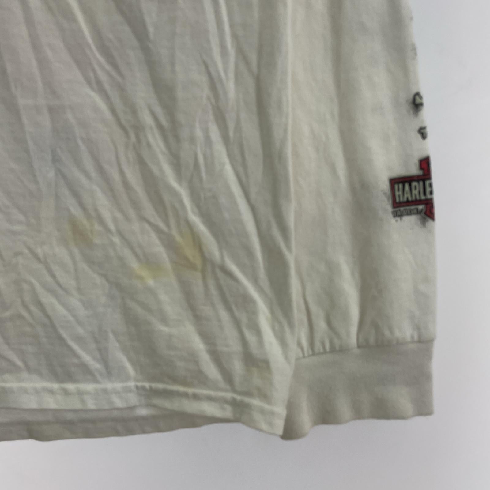長袖Tシャツ 白 L スカル L ホワイト
