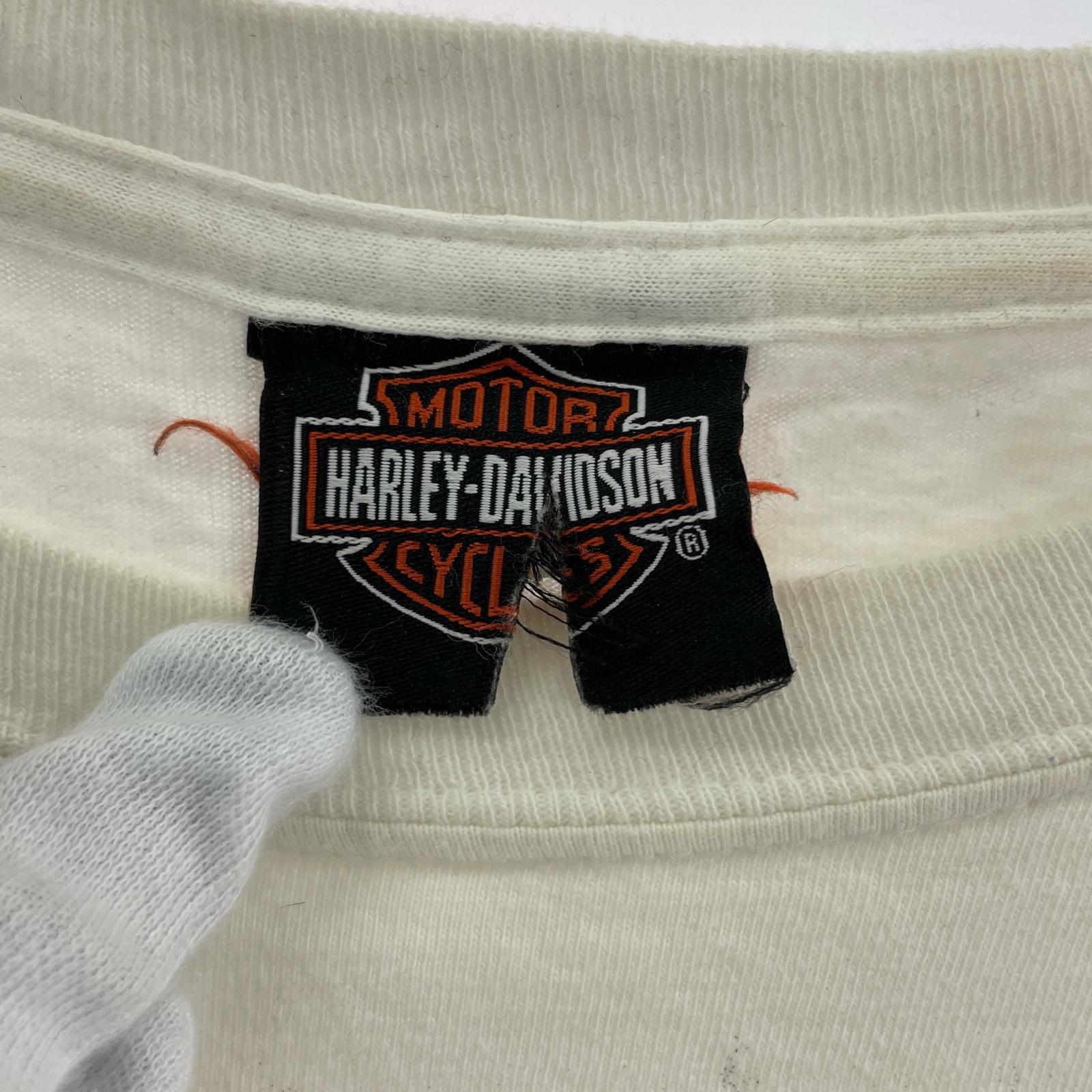 長袖Tシャツ 白 L スカル L ホワイト