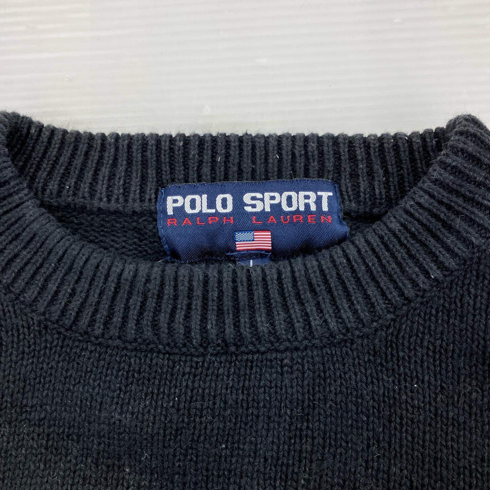 ニット POLO SPORT 白黒紺(L) L