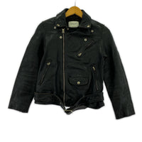 ライダースジャケット shrink leather riders jacket 140 ブラック