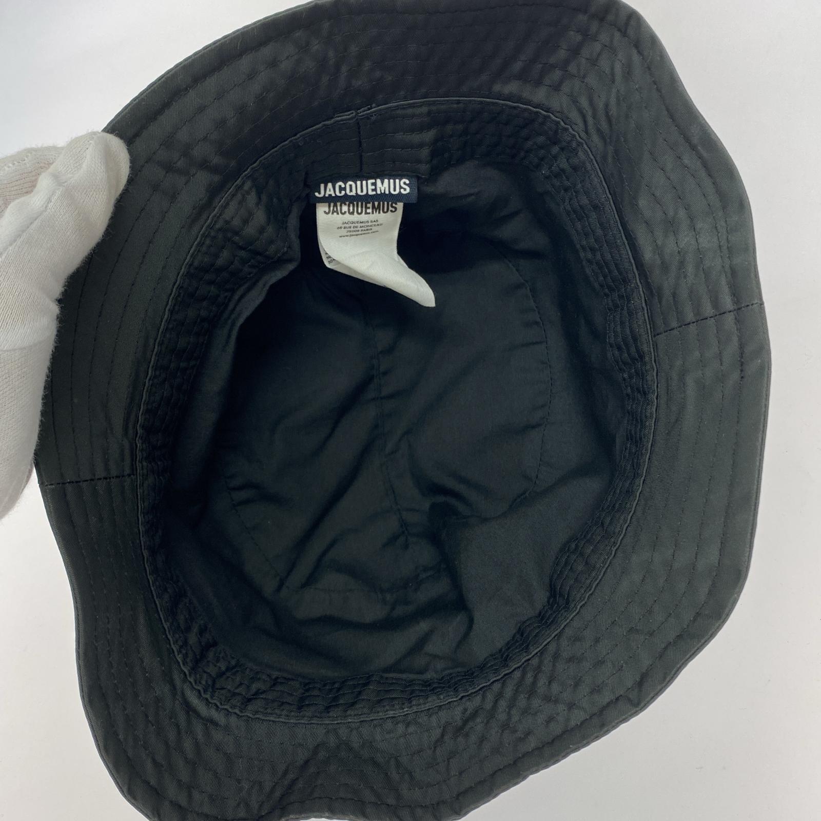 ハット JACQUEMUS The Ovalie bucket hat バケットハット ブラック ブラック