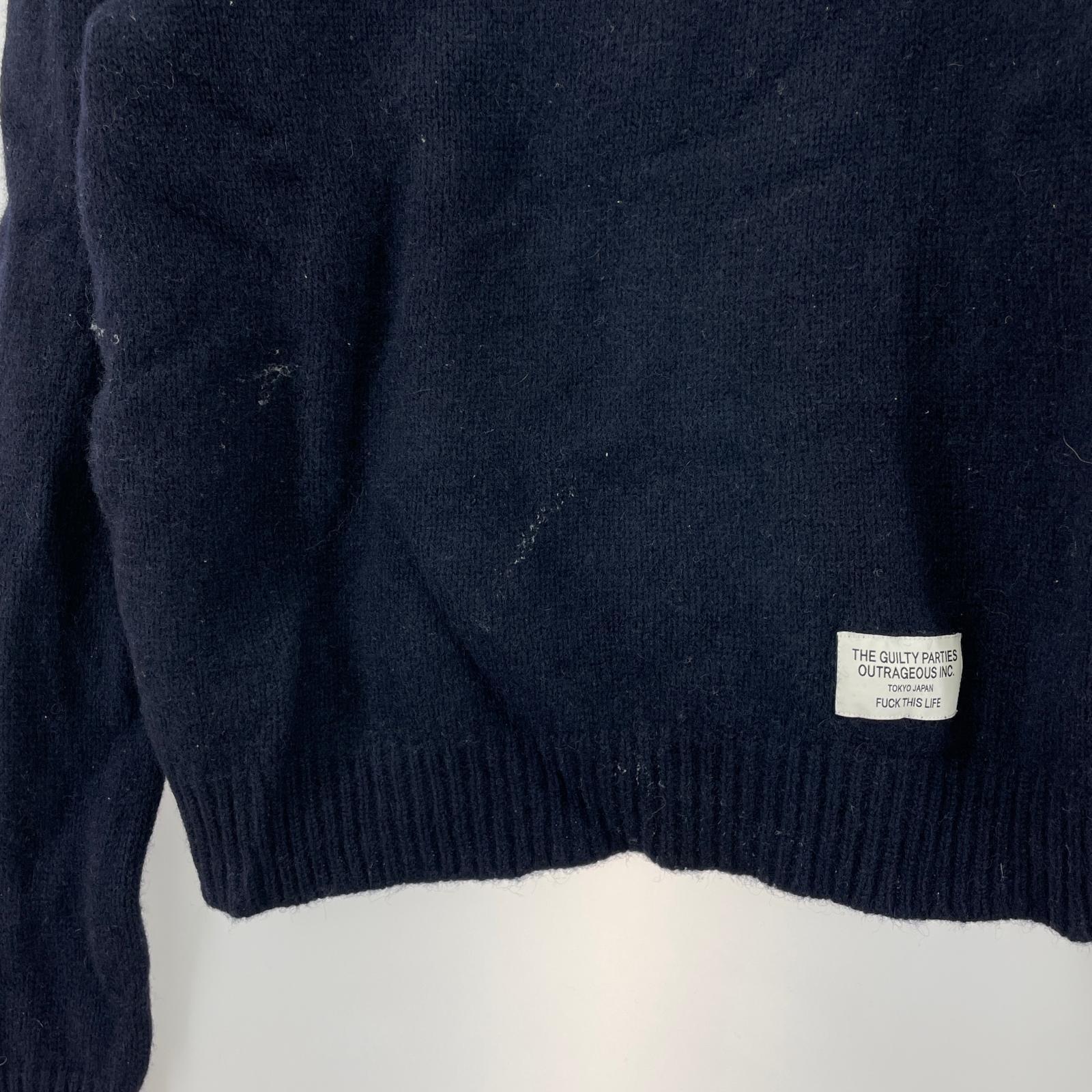 ニット 14AW L/Sニット S NVY 14AW-KNT-15 S ネイビー
