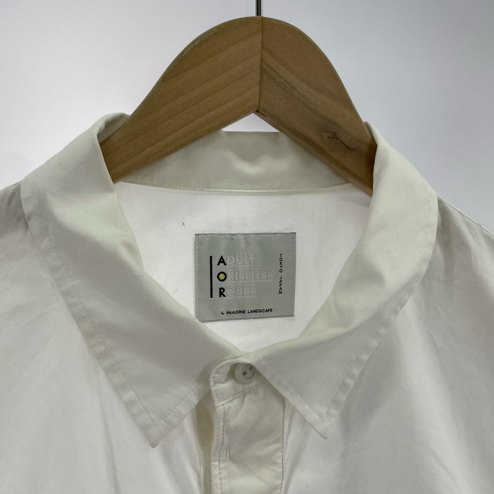 長袖シャツ ADULT ORIENTED ROBES/白 3 ホワイト