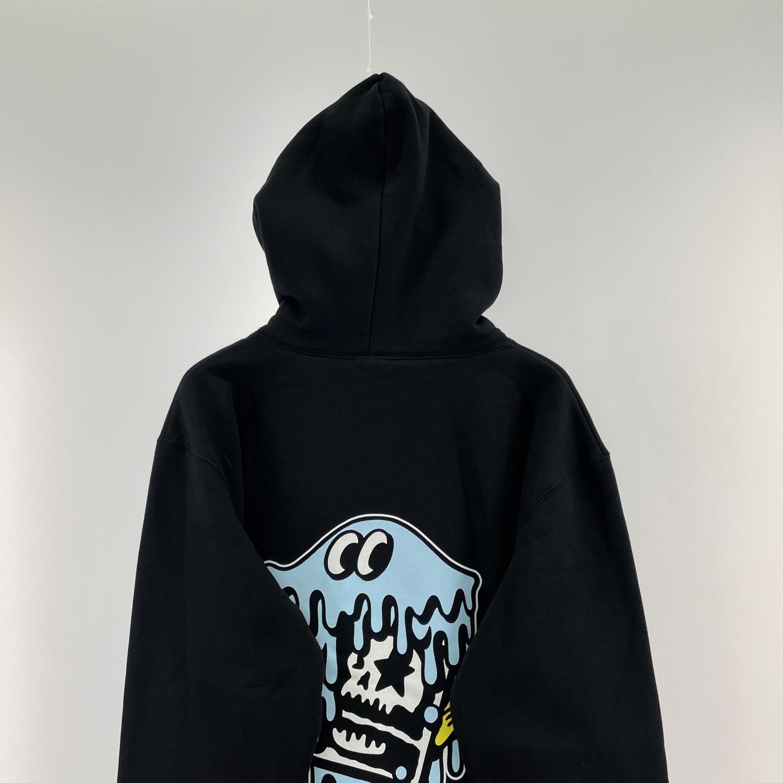 パーカー どろどろくん hoodie L L ブラック
