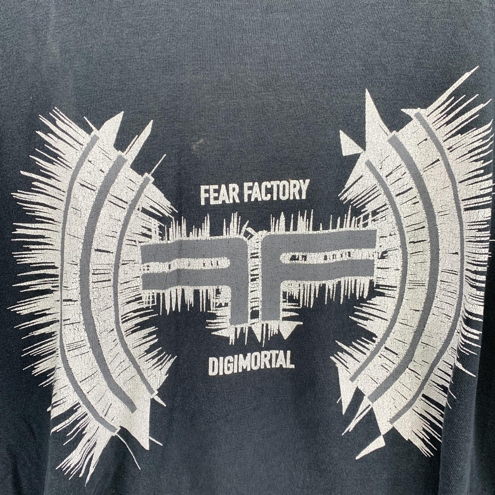 半袖Tシャツ 00s FEAR FACTORY DIGIMORTAL バンドTシャツ ブラック ブラック
