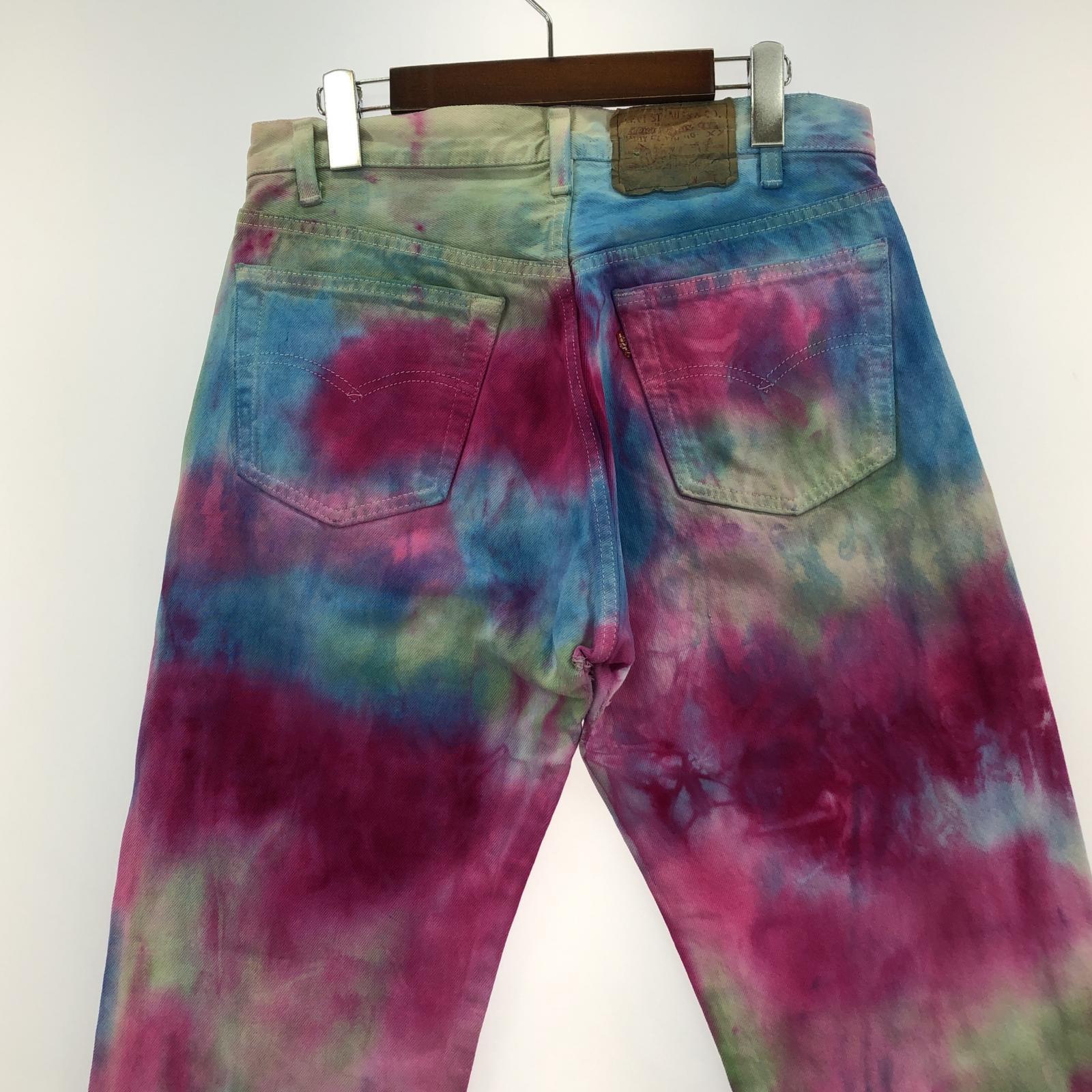 デニムパンツ 80s- tie-dye denim pant マルチカラー
