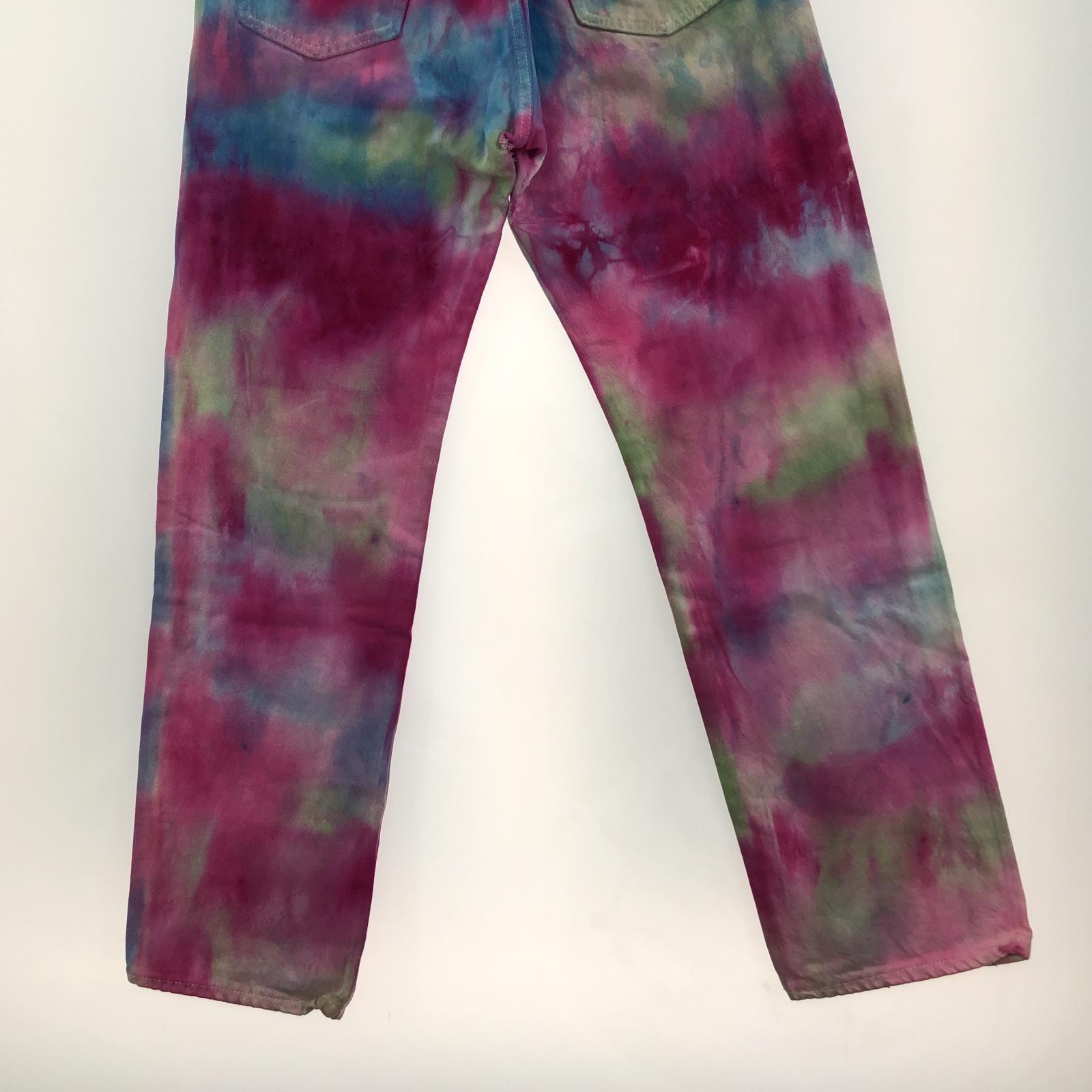 デニムパンツ 80s- tie-dye denim pant マルチカラー