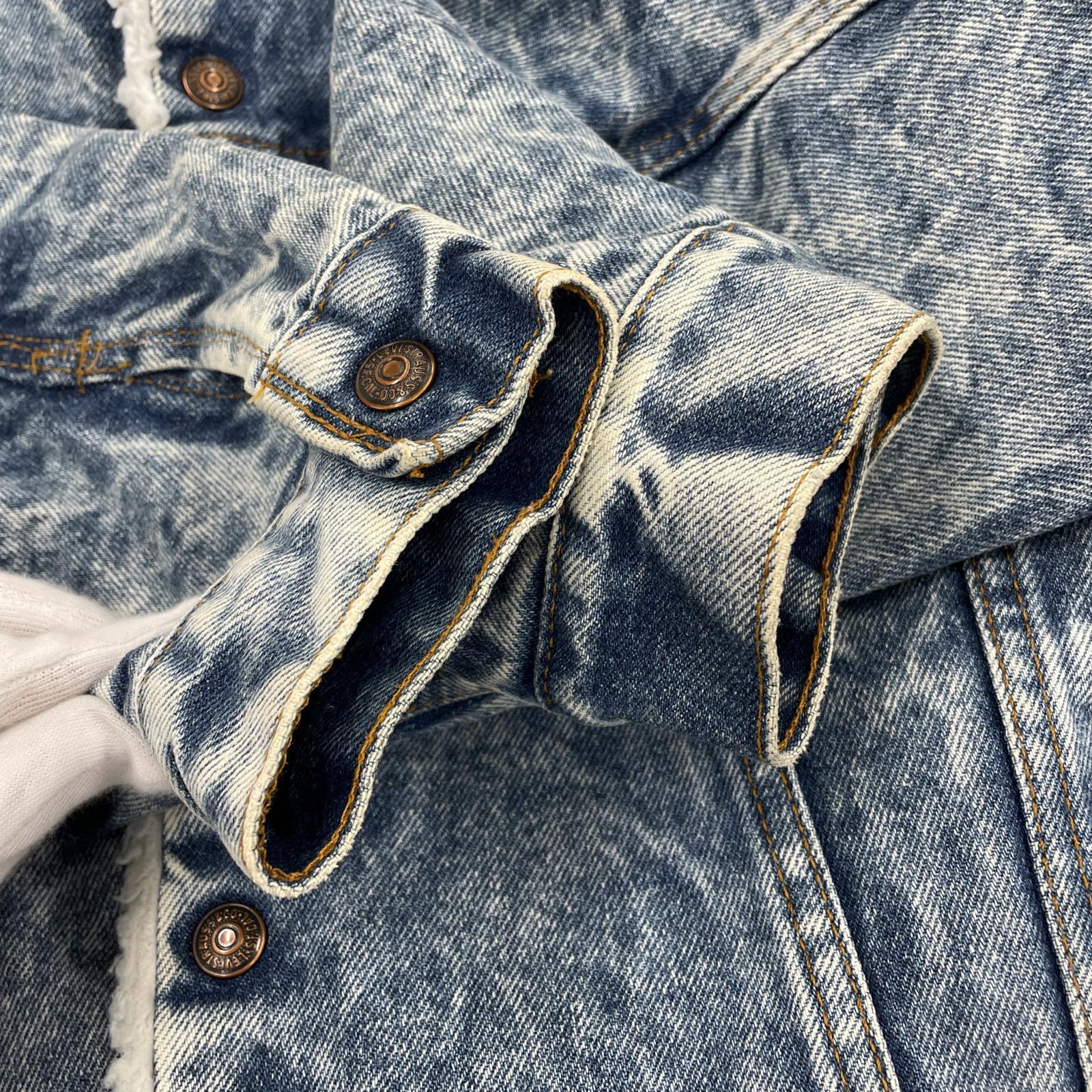 デニムジャケット 80s boa denim jacket 42R L ブルー