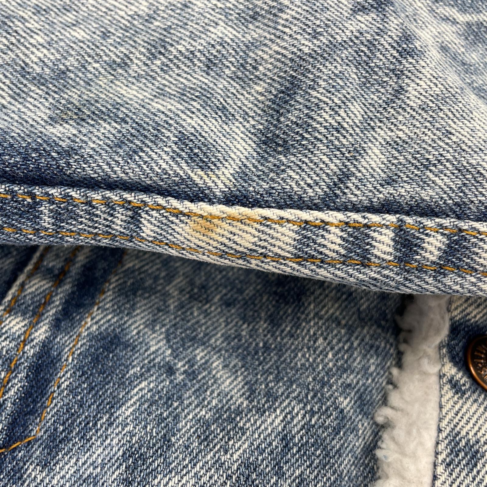 デニムジャケット 80s boa denim jacket 42R L ブルー