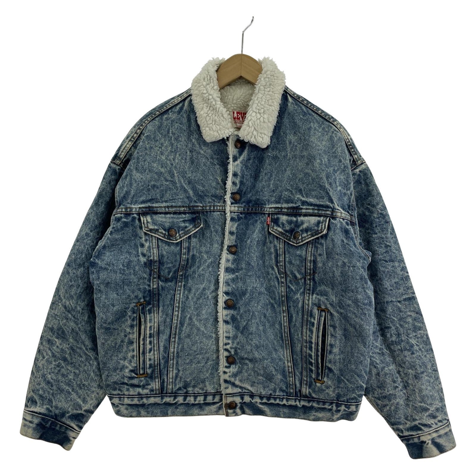 デニムジャケット 80s boa denim jacket 42R L ブルー